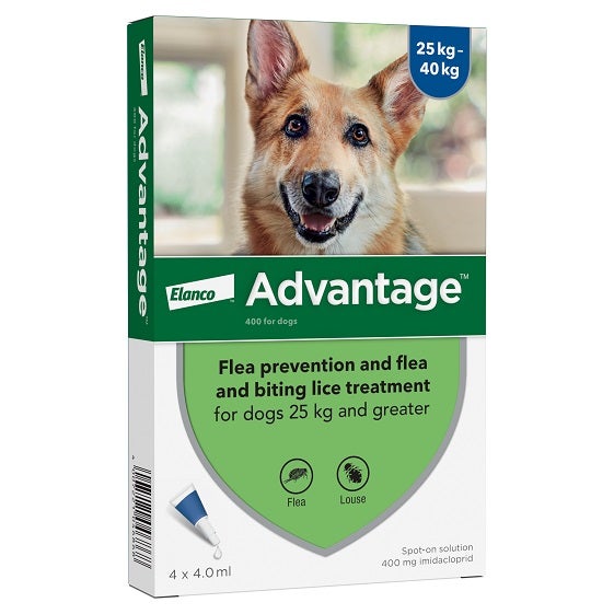 Advantage spot on flea and lice treatment for dogs over 25kg