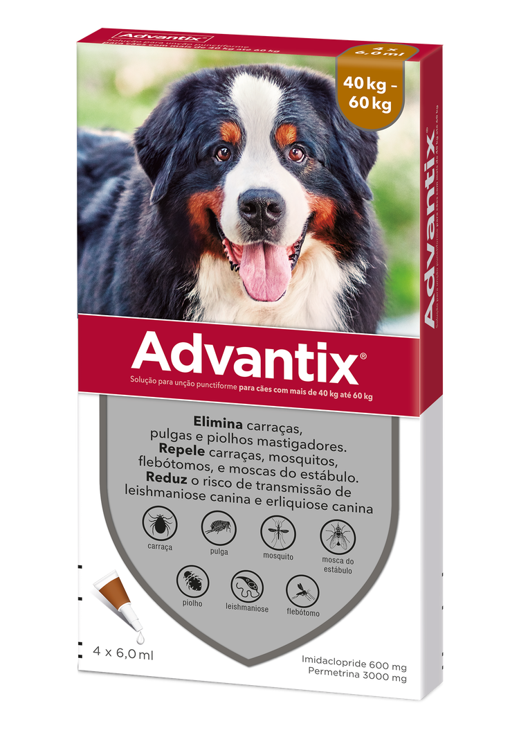 Advantix® Cães De 40kg - 60kg