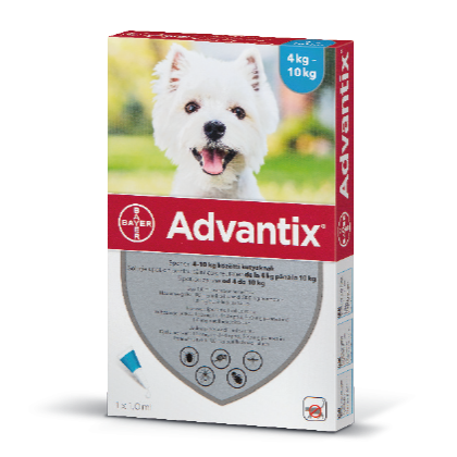 Advantix spot on 4-10 kg közötti kutyáknak 1,0 ml/ pipetta