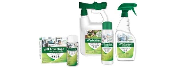 Advantage House and Yard product collection for flea control