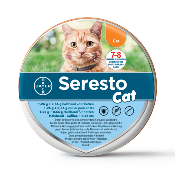 Seresto® beschermt katten maanden tegen parasieten