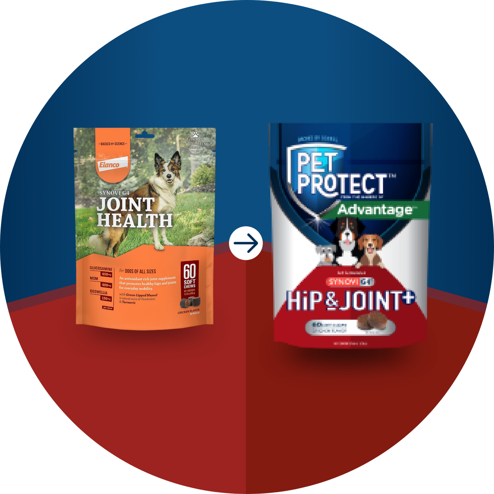 New look for Pet Protect hip & joint+ supplements