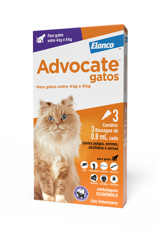 Advocate™ Gatos 0,8 mL Combo (Emb. Econômica) 