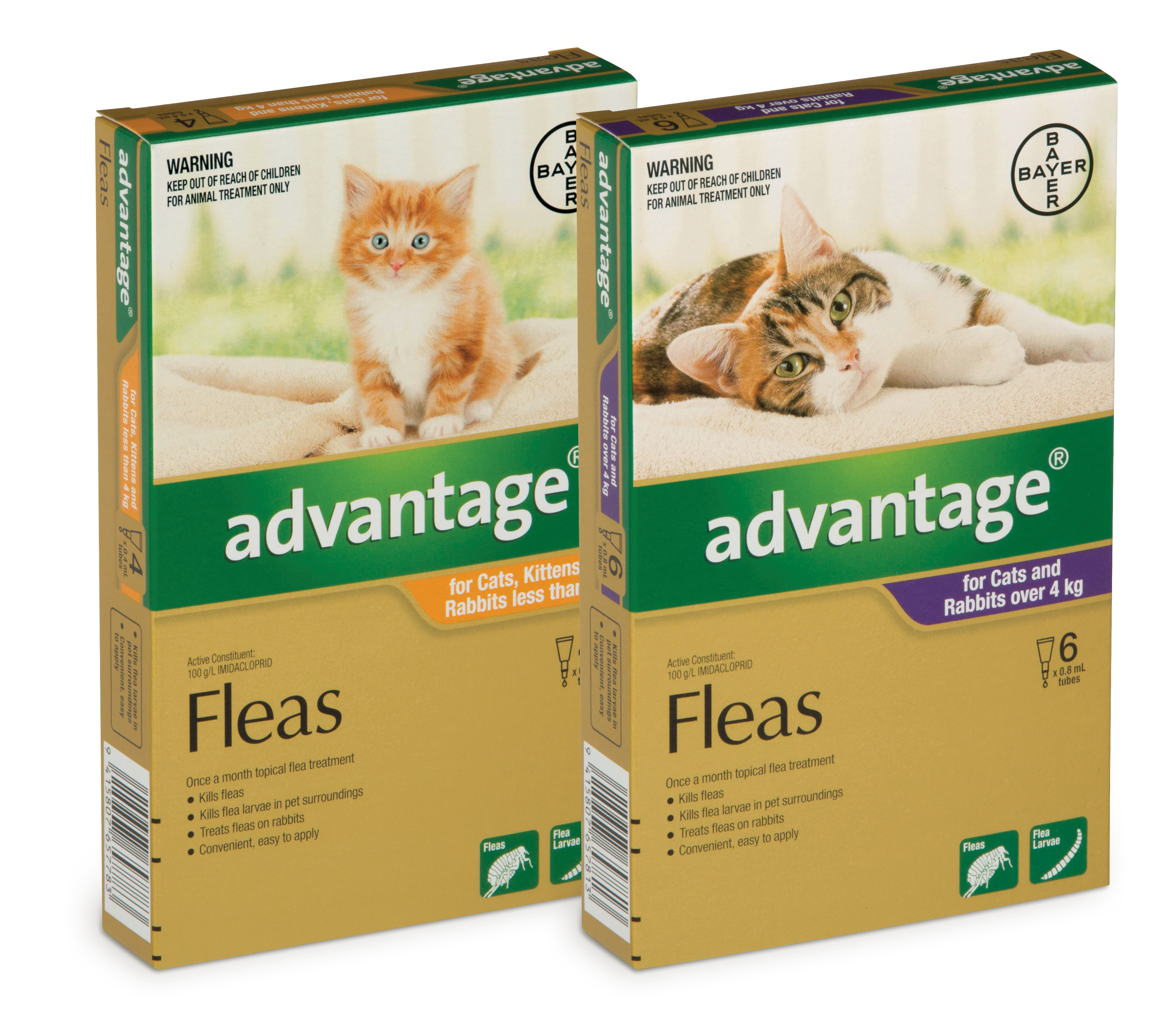 Advantage cat flea treatment 6 clearance pack