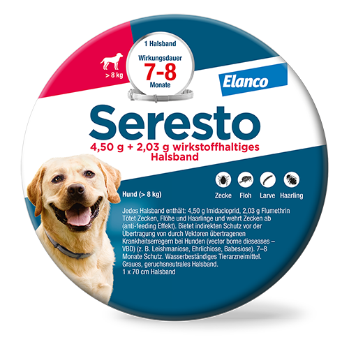 Seresto Floh- und Zeckenhalsband Hundehalsband