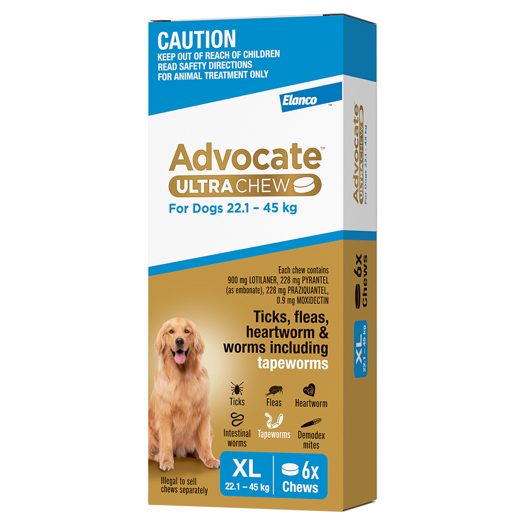 chewing tobacco for worms in dogs Advocate™ Ultra Chew: Broadest Spectrum Parasite Protection for Dogs*^