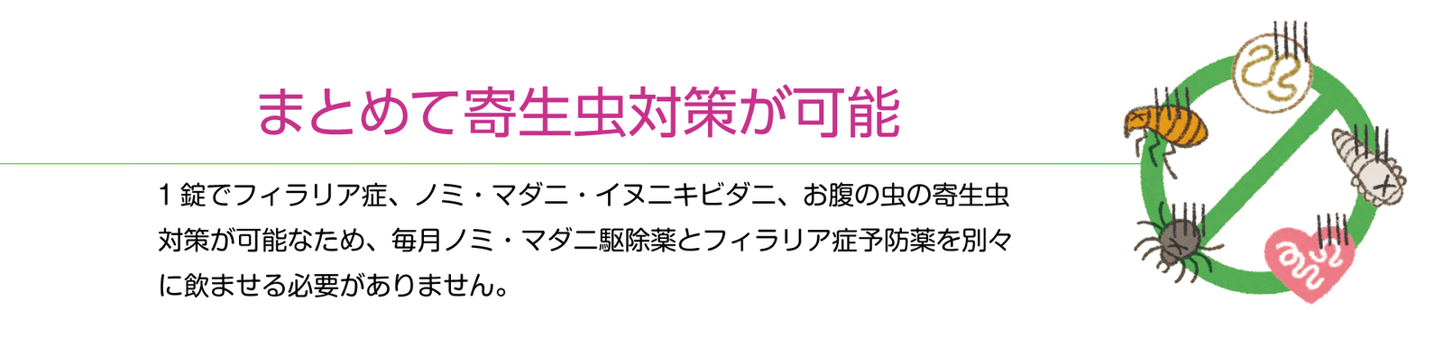 Elanco Japan クレデリオ®プラス 特長 まとめて寄生虫対策が可能