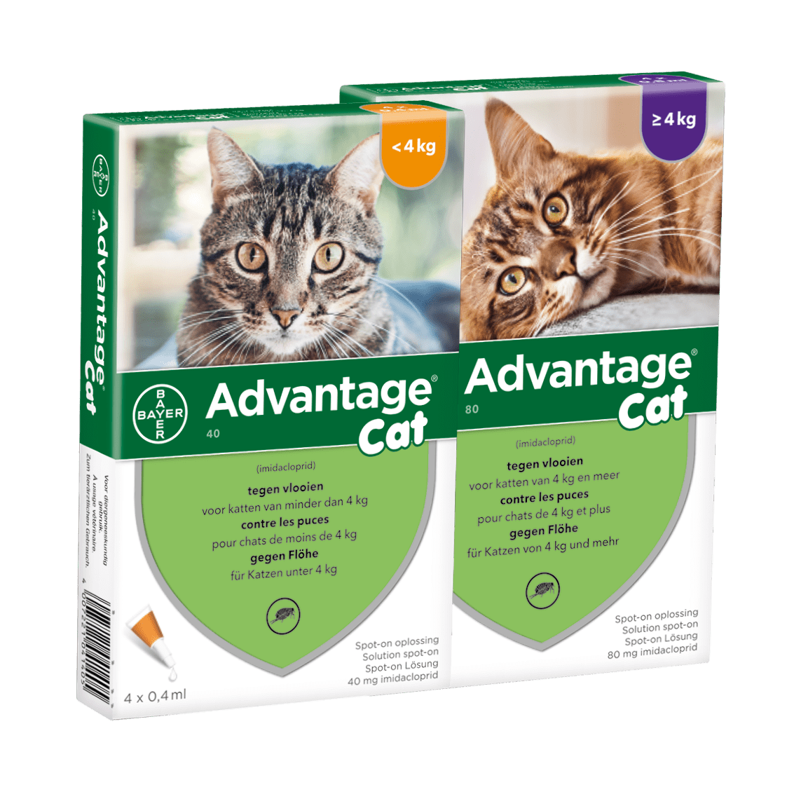 Verpakkingen Advantage voor katten 